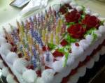eighty candles on a birthday cake really is an inferno